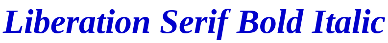 Liberation Serif Bold Italic шрифт